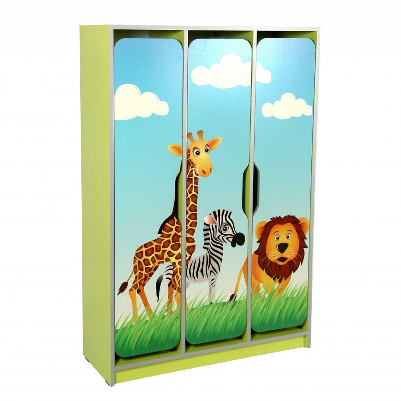 Шафа для роздягальні в дитячому садочку АНШАР ГРУП, 3-секційна, (30323_С)